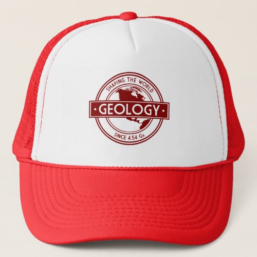 Geology_ Shaping the World Logo North America Trucker Hat