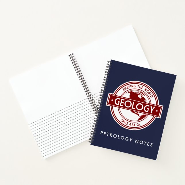 Geology- Shaping the World North America Logo Notebook (Inside)