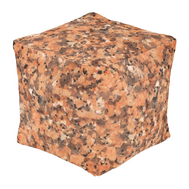 Geology Spotty Rock Texture Surface Outdoor Pouf (Angled Front)