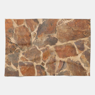 Geology Stone Wall Structure Photo Warm Golden Towel
