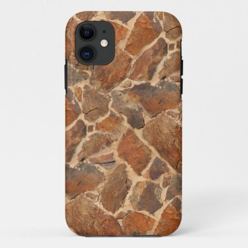 Geology Stonewall Pattern Warm Golden iPhone 11 Case