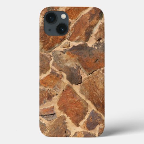 Geology Stonewall Pattern Warm Golden iPhone 13 Case