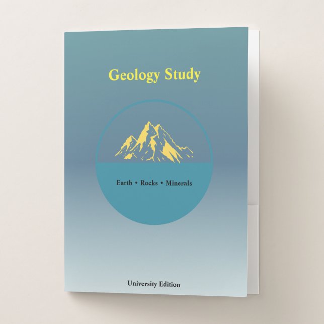 Geology Study Pocket Folder – Personalized (Front)