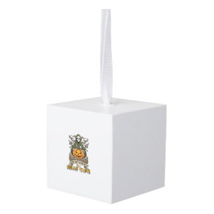 Geology Teacher You Cant Scare Me Halloween Skelet Cube Ornament