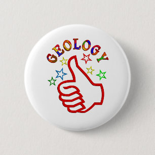 Geology Thumbs Up Pinback Button