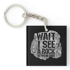 Geology - Wait I See A Rock Keychain