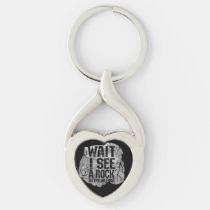 Geology - Wait I See A Rock Keychain