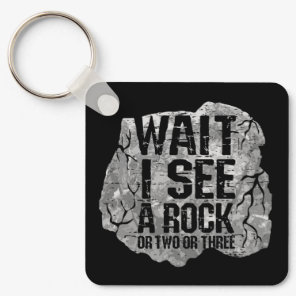 Geology - Wait I See A Rock Keychain
