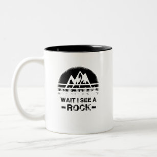 Geology - Wait I See A Rock Two-Tone Coffee Mug