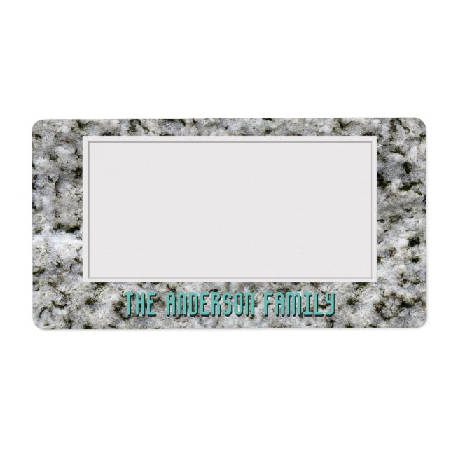 Geology White Granite Rock Texture Storage Sticker (Front)