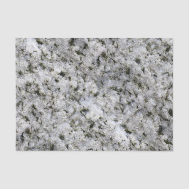 Geology White Granite Rock texture Tissue Paper (Front)