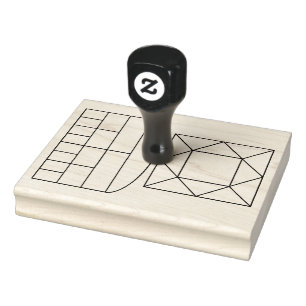 Geomantic Shield and House Chart Stamp