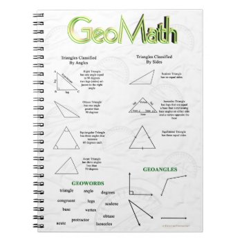 Geomath Notebook by Firecrackinmama at Zazzle