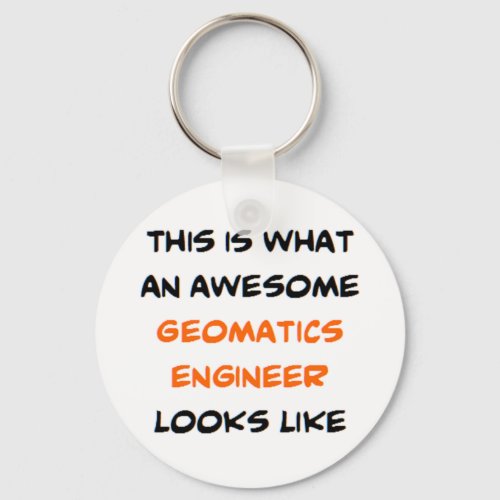 geomatics engineer awesome keychain