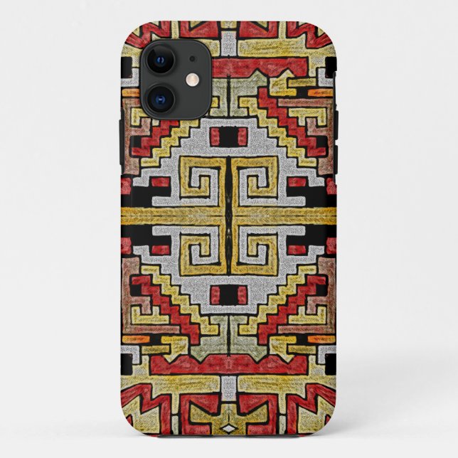 Geomethric Tribal/Ethnic Pattern Case-Mate iPhone Case (Back)