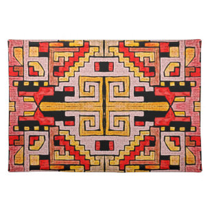Geomethric Tribal/Ethnic Pattern Cloth Placemat