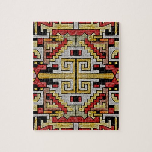 Geomethric TribalEthnic Pattern Jigsaw Puzzle