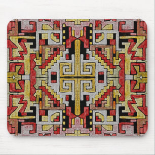 Geomethric Tribal/Ethnic Pattern Mouse Pad