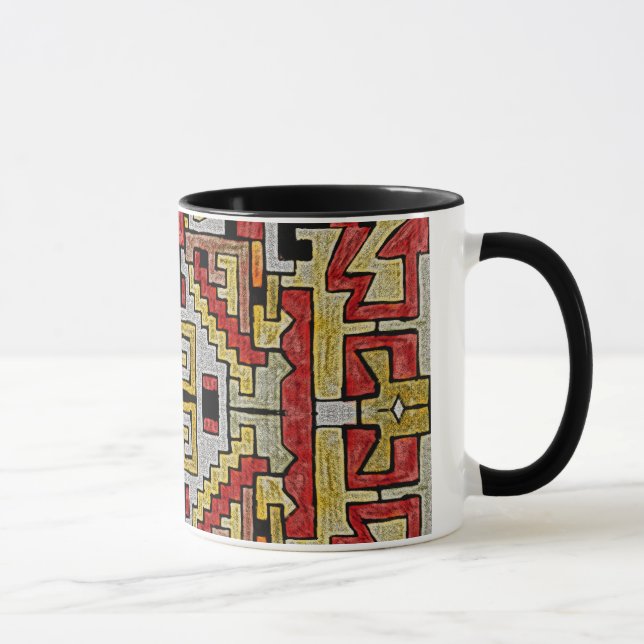 Geomethric Tribal/Ethnic Pattern Mug (Right)