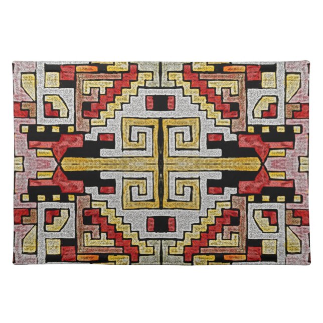 Geomethric Tribal/Ethnic Pattern Placemat (Front)