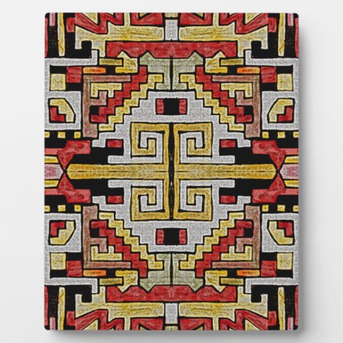 Geomethric TribalEthnic Pattern Plaque