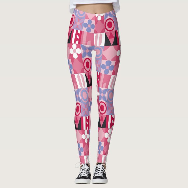 geometic tiles leggings (Front)