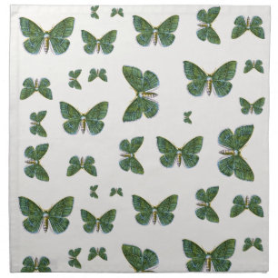 Geometra papilionaria - The Large Emerald Moth Cloth Napkin