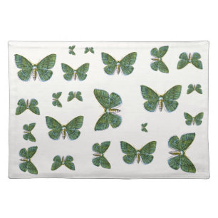 Geometra papilionaria - The Large Emerald Moth Cloth Placemat