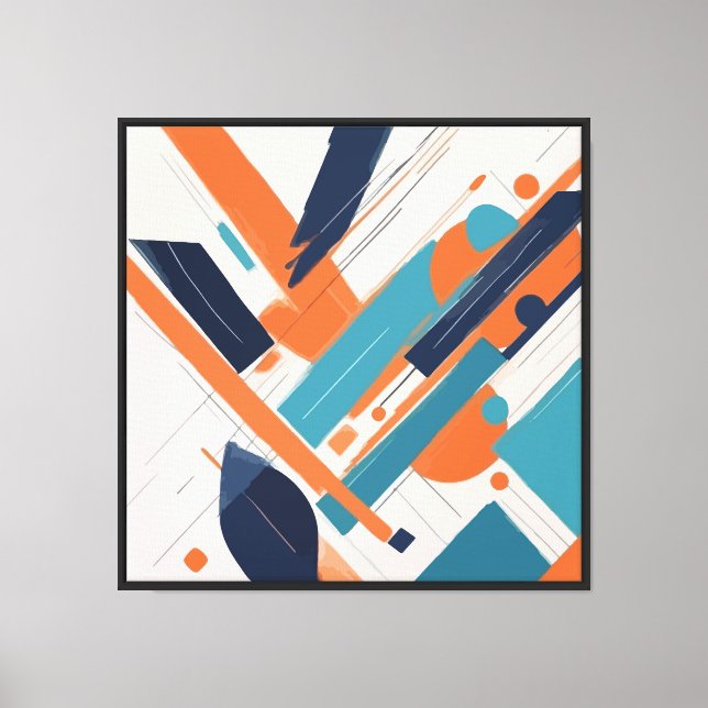 Geometría atrevida canvas print (Front)