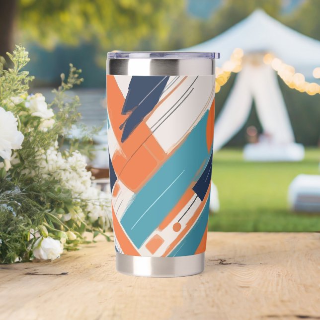 Geometría Atrevida Insulated Tumbler (Wedding)