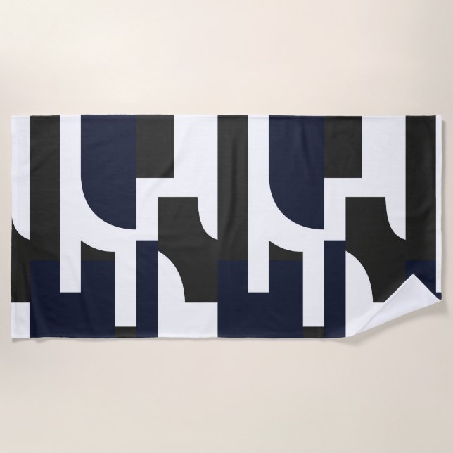 Geometría para sostenerse beach towel (Front)