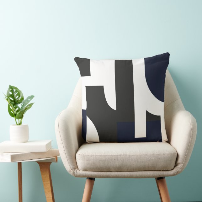 Geometría para sostenerse throw pillow (Chair)