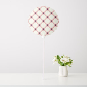 Geometric 008 neutral & pink balloon
