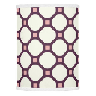 Geometric 009 neutral & pink lamp shade