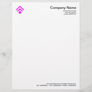 Geometric 02 - Magenta Letterhead