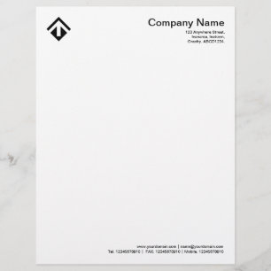 Geometric 03 - Black Letterhead