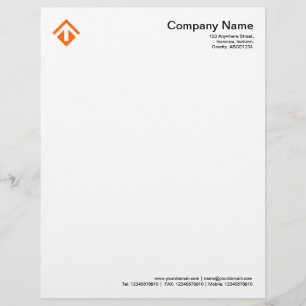 Geometric 03 - Orange Letterhead