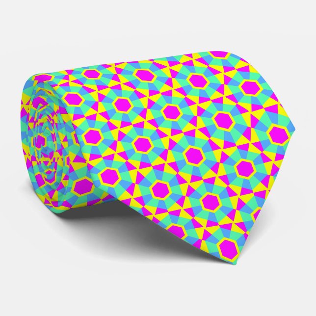 Geometric 060614 (02) neck tie (Rolled)