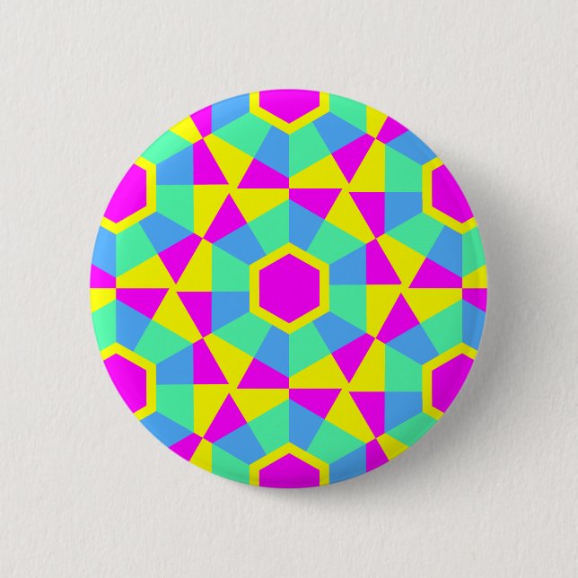 Geometric 060614 (02) pinback button (Front)