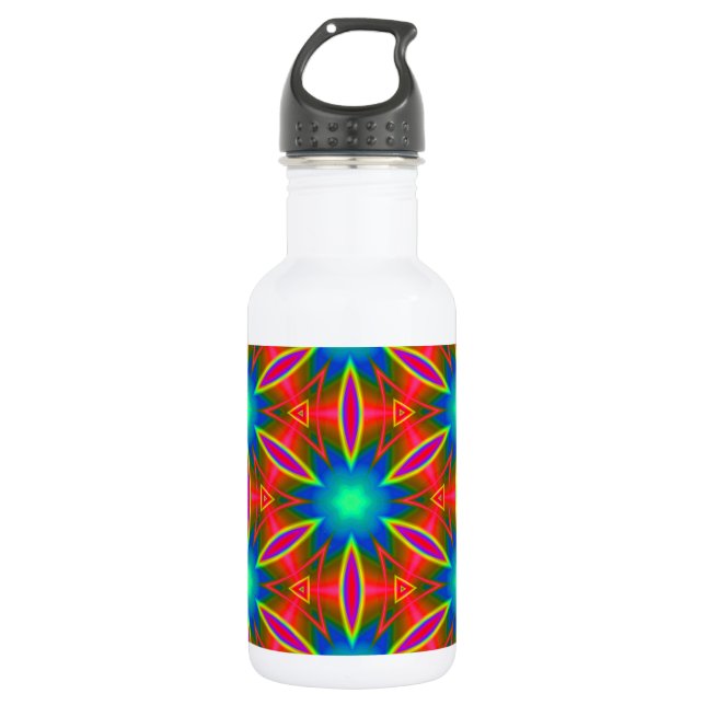 Geometric 160614 (01) stainless steel water bottle (Front)