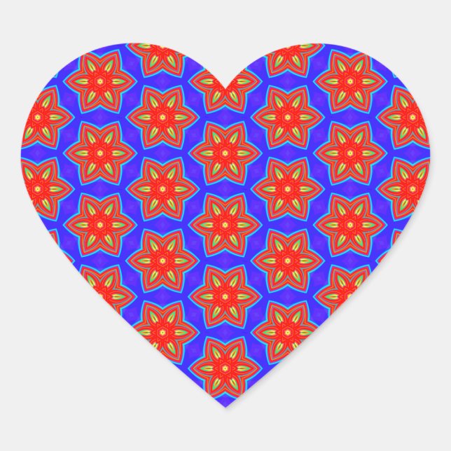 Geometric 160614 (05) heart sticker (Front)