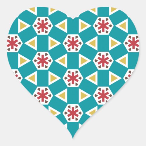 Geometric 230614 01 heart sticker