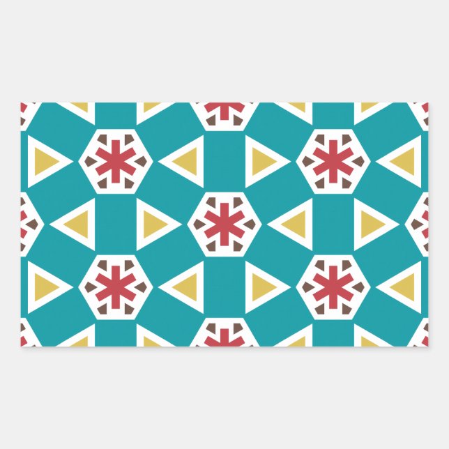 Geometric 230614 (01) rectangular sticker (Front)