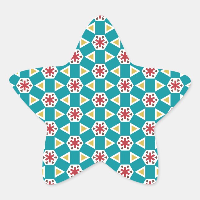 Geometric 230614 (01) star sticker (Front)