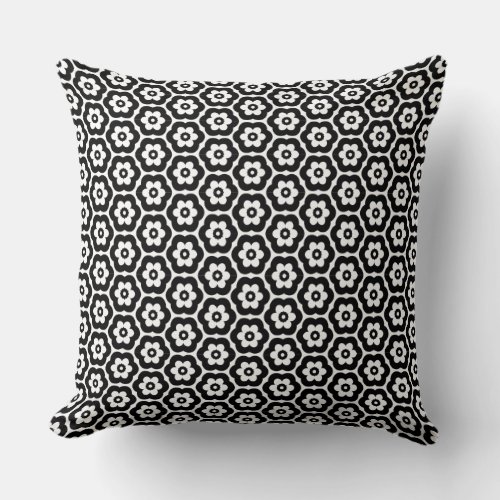 Geometric 280514 03 _ Black Throw Pillow