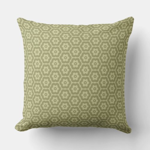 Geometric 280514 03 _ Shades of Khaki Throw Pillow