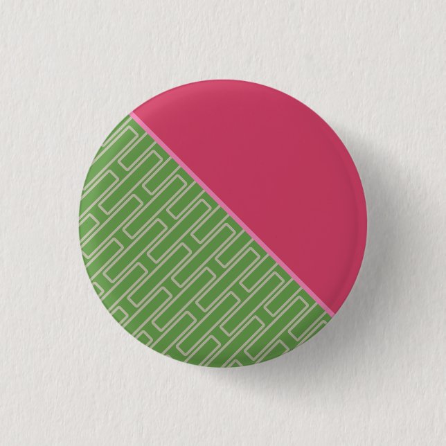 Geometric 2 Abstract Pattern Button (Front)