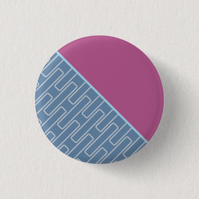 Geometric 2 Abstract Pattern Button (Front)