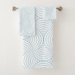 geometric #2 bath towel set