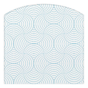 geometric #2 door sign